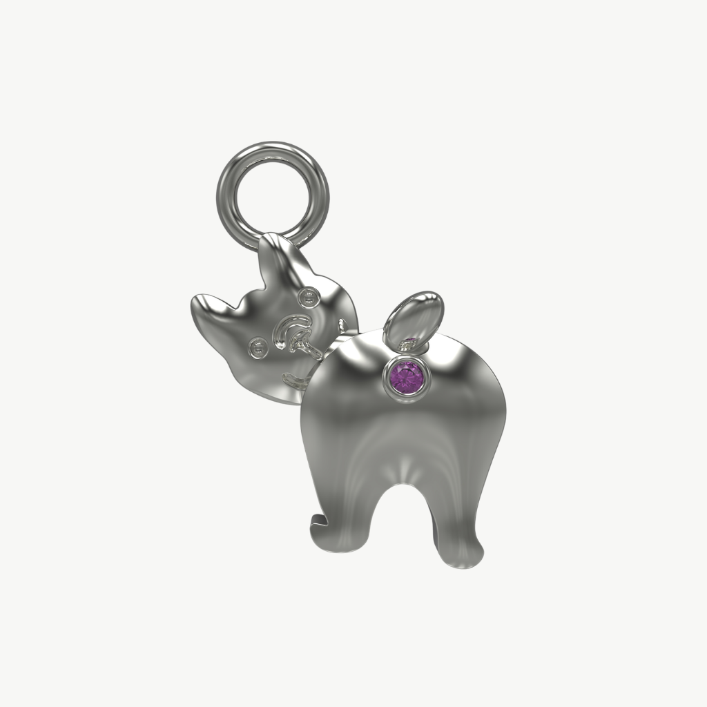 Diamond Dog Charm
