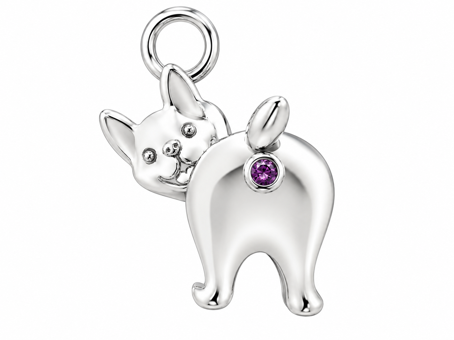 Diamond Dog Charm