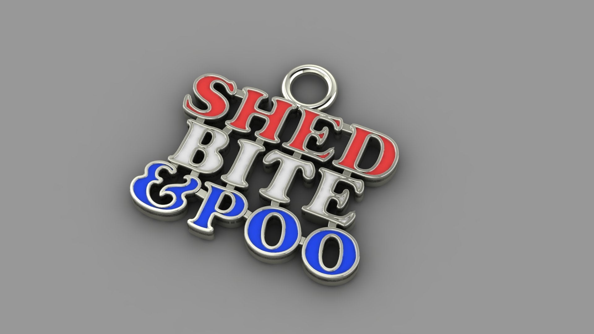 American Dog / Shed, Bite & Poo Charm
