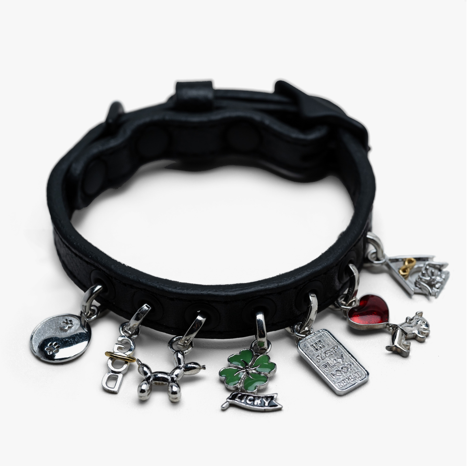 Double Extra Small Collar and 6 Charms Bundle